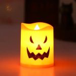Pack de bougies LED citrouille pour fête d'Halloween