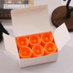 Bougies à LED pour Halloween, thème citrouille