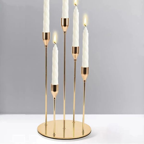 Élégant candélabre à 5 branches pour une ambiance raffinée