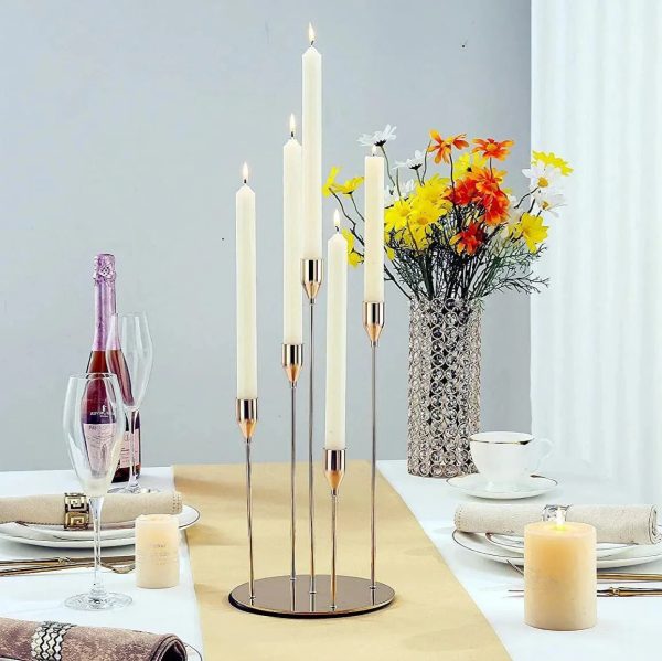 Candélabre décoratif 5 branches pour intérieur chic