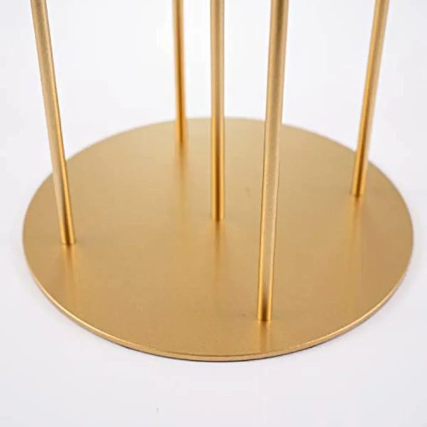 Accessoire décoratif : candélabre 5 branches en or