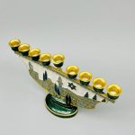 Candélabre Hanoukkia à 9 branches, décoratif et symbolique