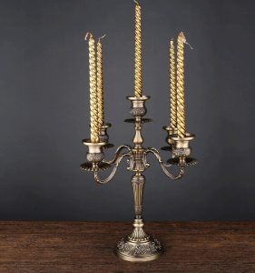 Candélabre 5 branches en bronze, style ancien