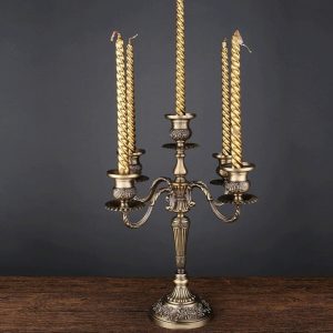 Candélabre 5 branches en bronze, style ancien