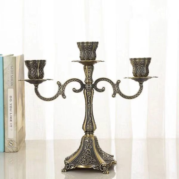 Éclairage Chic : Candélabre 5 Branches en Bronze