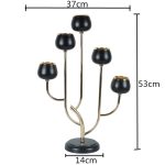 Accessoire déco candélabre 5 branches, ambiance raffinée