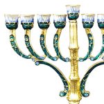 Candélabre moderne 9 branches en métal