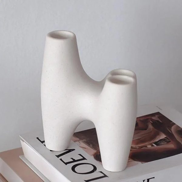 Chandelier céramique avec 3 bougies pour une ambiance chaleureuse