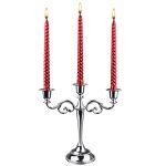 Chandelier en argent à 3 branches élégant