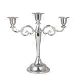 Lustre argenté 3 branches au design classique