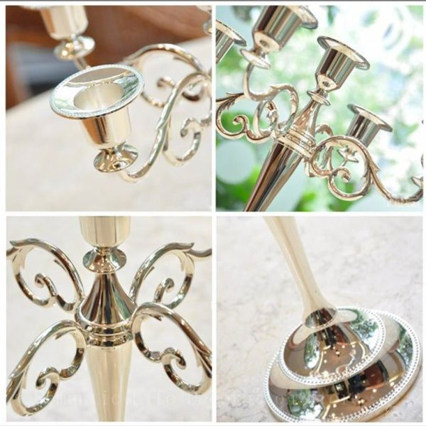 Chandelier décoratif 3 branches en argent