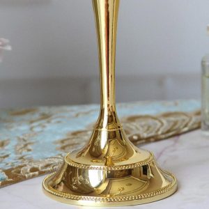 Chandelier doré à 3 branches, pièce maîtresse raffinée