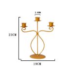 Chandelier Fines 3 branches pour décoration intérieure
