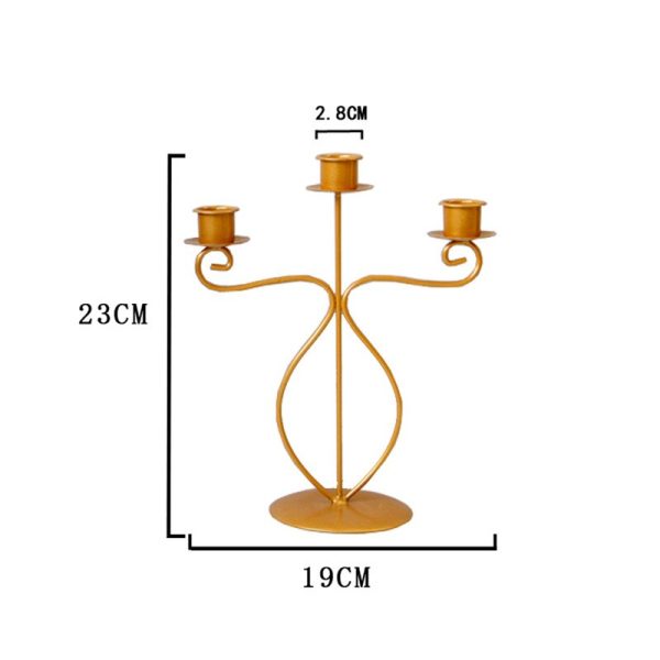 Chandelier Fines 3 branches pour décoration intérieure