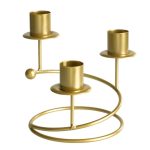 Chandelier moderne 3 branches spirale