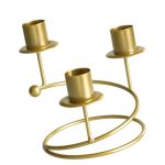 Chandelier artistique 3 branches en spirale