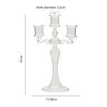 Éclairage 3 branches avec nuances de verre coloré