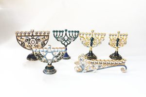 Hanoukkia décorative à 9 branches pour un éclairage festif