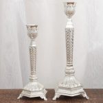 Chandelier doré vintage en fer forgé