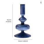 Bougeoir en verre bleu pour soirées