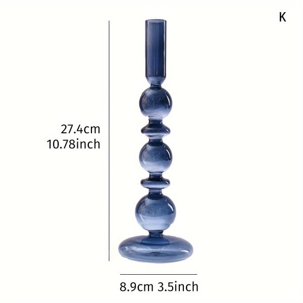 Bougeoir en verre pour style contemporain