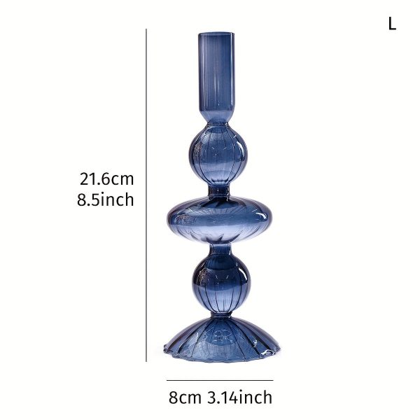 Chandelier en verre bleu pour événements