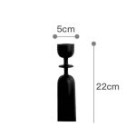 Chandelier en bois noir avec style contemporain