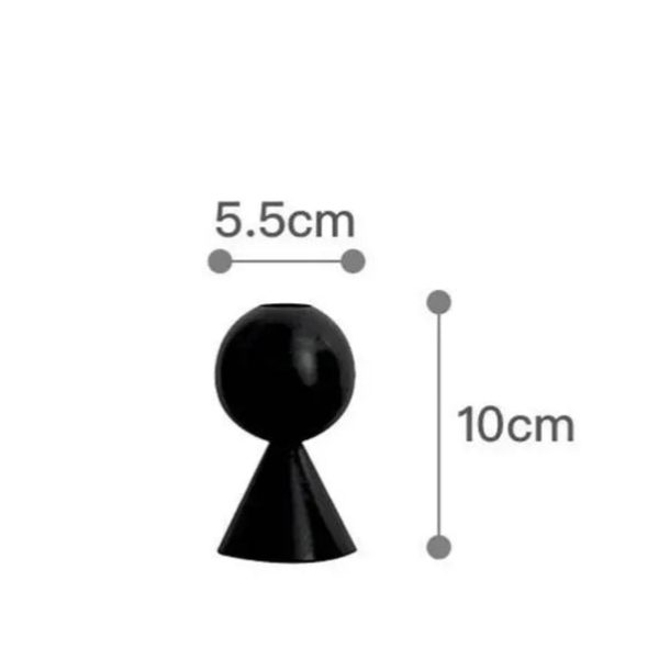 Luminaire décoratif en bois noir chic