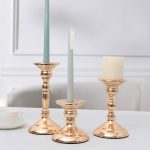 Accessoire décoratif doré, parfait pour les bougies