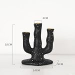 Chandelier cactus 2 branches pour une ambiance unique