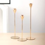 Chandelier Champagne Gold en fer forgé