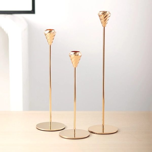 Chandelier Champagne Gold en fer forgé