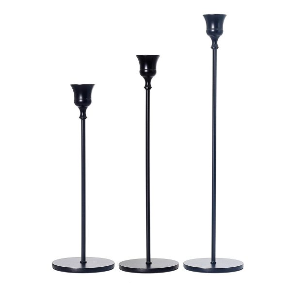 Luminaires en fer forgé, style cloche noir x3