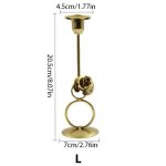 Chandelier doré fleuri pour une décoration unique