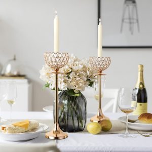 Chandelier Doré Pampilles élégant pour décoration intérieure