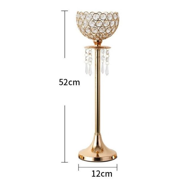 Bougeoir doré élégant, ajout de charme pour votre espace décoratif