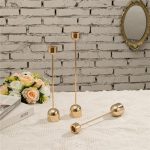 Chandelier décoratif en fer, pied boule distinctif