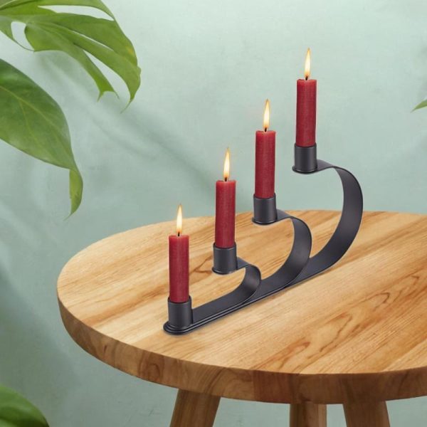 Chandelier 4 Branches en noir pour une ambiance chic