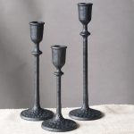 Chandelier Noir Médiéval en fer forgé