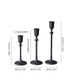 Lustre médiéval en fer forgé trois feux