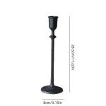 Chandelier noir classique en fer forgé