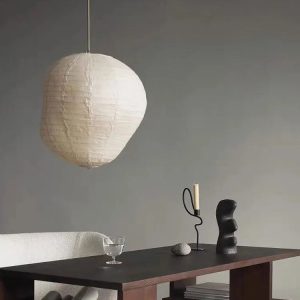 Éclairage moderne en fonte, finition noire