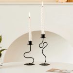 Chandelier en fer forgé de style minimaliste