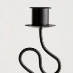 Chandelier design en fer, finition noire