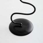 Éclairage minimaliste en fonte, couleur noire