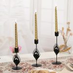 Suspension en fonte noire, style paon raffiné