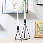 Chandelier Noir Pyramide en métal fer forgé