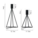 Chandelier en fer forgé, style moderne noir