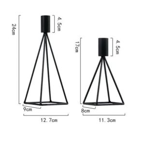 Chandelier en fer forgé, style moderne noir