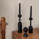 Chandelier Noir Scandinave en métal élégant